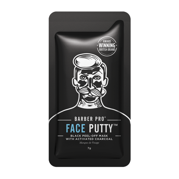 Barber Pro Face Putty Black Peel-Off Mask 3 x 7g