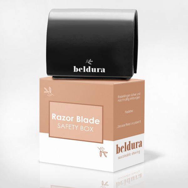 Sicher und praktisch! Die Klingenbox von Beldura eignet sich nicht nur als sichere Aufbewahrungsbox für gebrauchte Klingen, auch dient sie als Recyclingbox. 