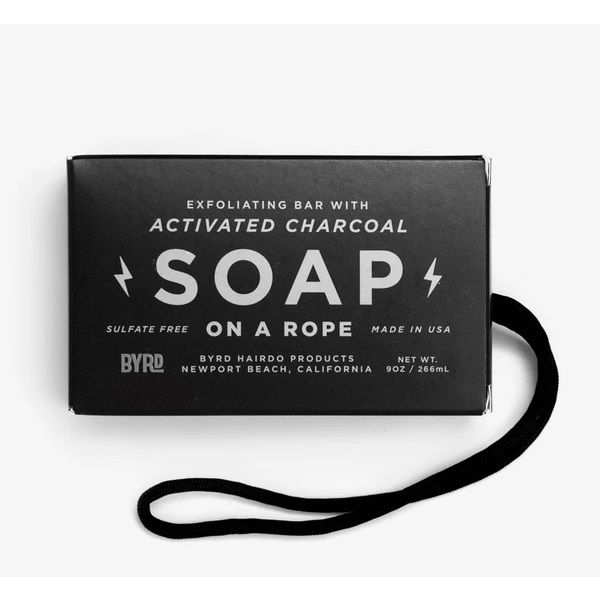 Byrd Soap on a Rope Exfoliating Charcoal Körperseife 282ml